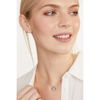 JOOLS by Jenny Brown ® -Sterling Silver Pendant -Featuring A Silver Circle with A CZ Set Inside Edge