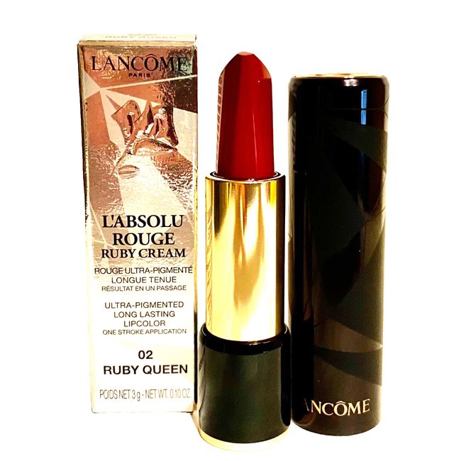 Lancome L' Absolu Rouge Lipstick  Ruby Cream - 02 Ruby Queen    NIB