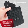 Reusable Electrode Pads for TENS EMS Unit 20 Replacement Pads with Holder, Black