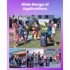 Moukey Portable Party Speaker 280W Bluetooth Singing Machine + 2Pcs Wireless Mic