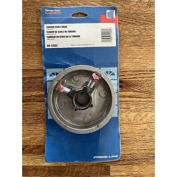 PRIME-LINE GARAGE DOOR TORSION CABLE DRUM RIGHT HAND, NEW FACTORY  SEALED