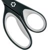 Westcott 8-Inch KleenEarth Soft Handle Straight Scissors, Black/Gray