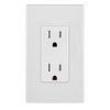 Leviton E5325-MW Decora Edge 15 Amp Tamper-Resistant Duplex Wall Outlet, 10-Pack - White