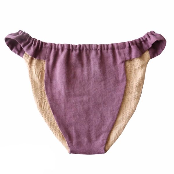 Hanabu Himekoromo Soft Organic Cotton/Rubber Type Waffle (Grape)