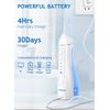 Water Dental Flosser Cordless for Teeth Cleaning - 4 Modes Oral Irrigator Braces Flossers Cleaner, Rechargeable Portable IPX7 Waterproof Powerful Battery for Travel Home