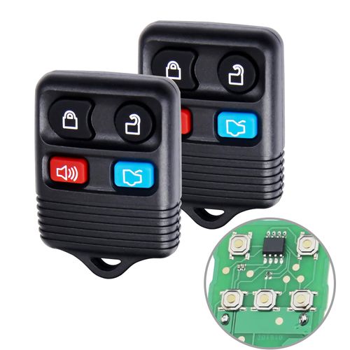 Key Fob Keyless Entry Replacement for Ford Escape Explorer Expedition Focus Fusion Mustang| Mercury| Lincoln 1999-2014 Remote Control Replacement CWTWB1U311 8S4Z15K601A 4 Button