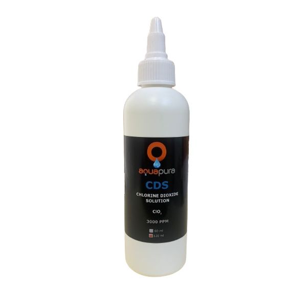 AquaPura Water Purification Solution - 120 ml bottle