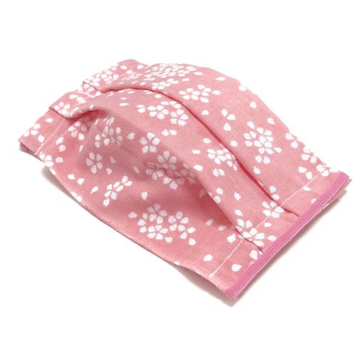 [Honda Kyozome] Mask, Tenugui, Sakura Chirashi, Mask Made with Tenugui, Made in Japan, Handmade