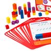 Junior Learning: Mathcubes - Addition - 30 Activity Set, Build & Learn, Blocks & Boards Hands On Math, Developmental & Education Set, Kids Ages 4+