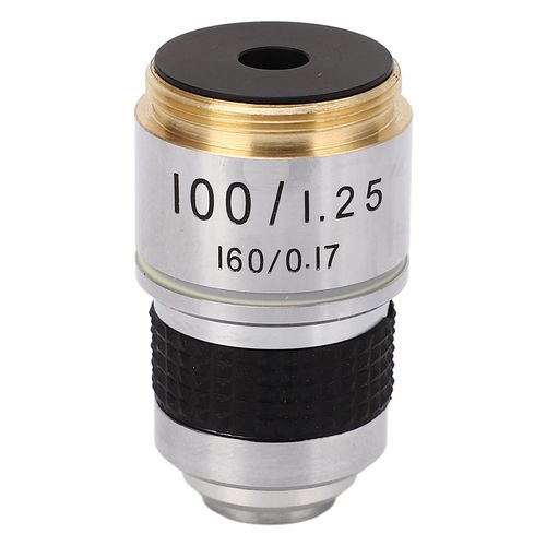Microscope Objective, Objective Lens Fall Resistant 100X Replacement Portable for Cell