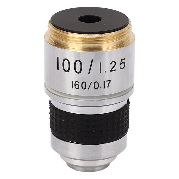 Microscope Objective, Objective Lens Fall Resistant 100X Replacement Portable for Cell