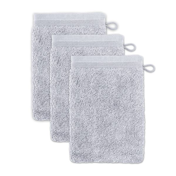Möve wash Glove, Silver, 15 x 20 cm