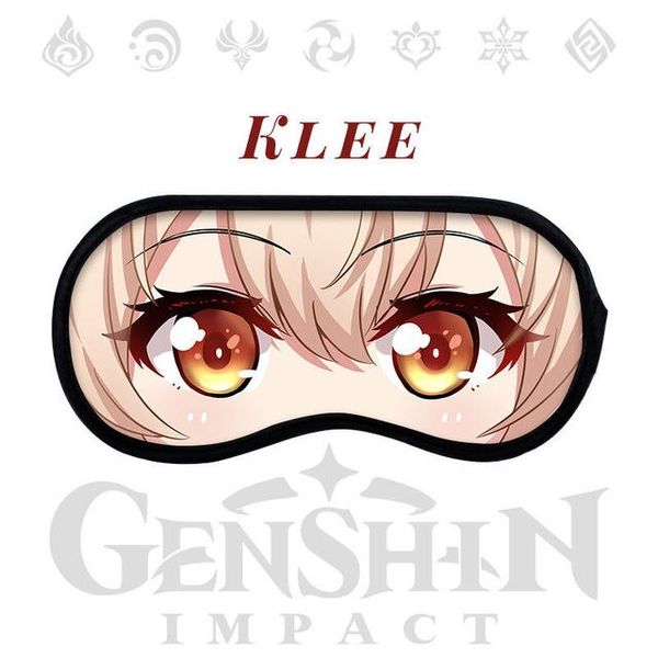 Genshin Impact Eye Patch Hu Tao Keqing Ganyu Zhongli Anime Printing Sleep Blindfold Cute Mask