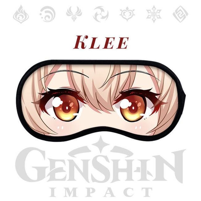 Genshin Impact Eye Patch Hu Tao Keqing Ganyu Zhongli Anime Printing Sleep Blindfold Cute Mask