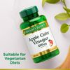 Nature's Bounty Apple Cider Vinegar Tablets 480mg 200 Count Vegetarian Friendly