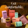 Cora Ultra Thin Organic Bladder Liners | Incontinence & Postpartum Pads for Women | Panty Liners for Bladder Leaks | Breathable Cotton (144 Long Liners)