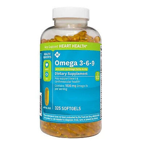 Member's Mark Omega 3-6-9 Dietary Supplement Softgels, 325 ct.