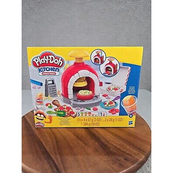 New Play-Doh Kitchen Creations Pizza Oven Playset Play Food Toy for Kids