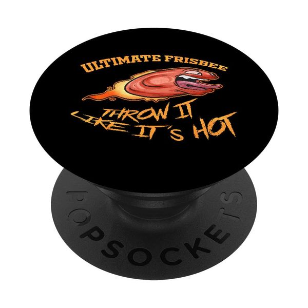 Ultimate Frisbee Throw it like it's Hot - Disc on Fire PopSockets Swappable PopGrip