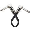 TRkin Electric Guitar Effector Connection Line 15cm 3pcs for Guitar Effector Black