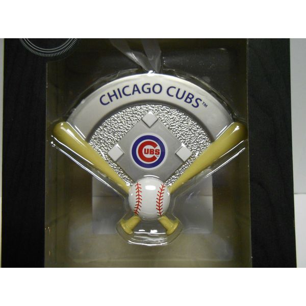 Rare Chicago Cubs Home Plate Metal Hallmark Ornament