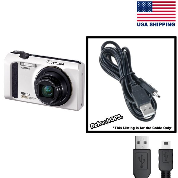 Casio Exilim Ex-zr100 High Speed ​​Camera USB Cable Transfer Cord Replacement