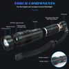 Super-Bright 990000LM LED Tactical Flashlight Zoom Torch w/ Rechargeable