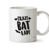 Hippowarehouse Crazy bat Lady Printed Mug Cup Ceramic 10oz