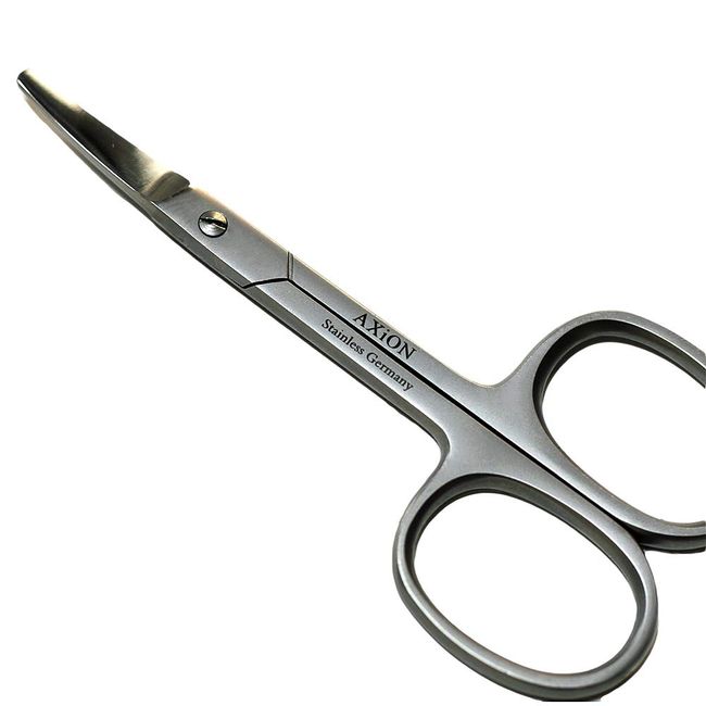 Solingen AXiON #slg009058fba Stainless Steel Baby Scissors Nose Hair Clipper (Round/Warp) Luxury Smoke Finish