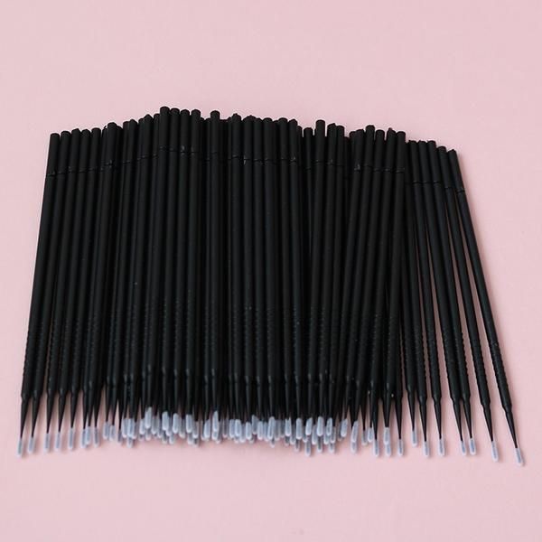 Cotton Swab Disposable Comb Curler Brush Eyelash Extension Graft Removal Lint Free Tool 100 per Bag