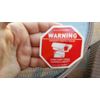 6 Security Camera 3" CCTV Surveillance Warning Home Security Decals STATIC CLING