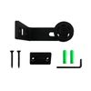 1PC Adjustable Floor Guide Wall Mount Stay Roller Guides Black Sliding Barn Door