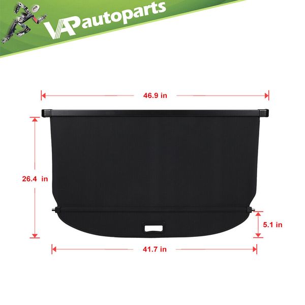For Subaru Crosstrek Impreza 18-23 Retractable Trunk Cargo Cover Security Shield