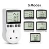 Diymore Digital Thermostat,230V Temperature Controller Socket Outlet,13A Timer Switch Plug with Sensor for Reptile Greenhouse Home Fermentation