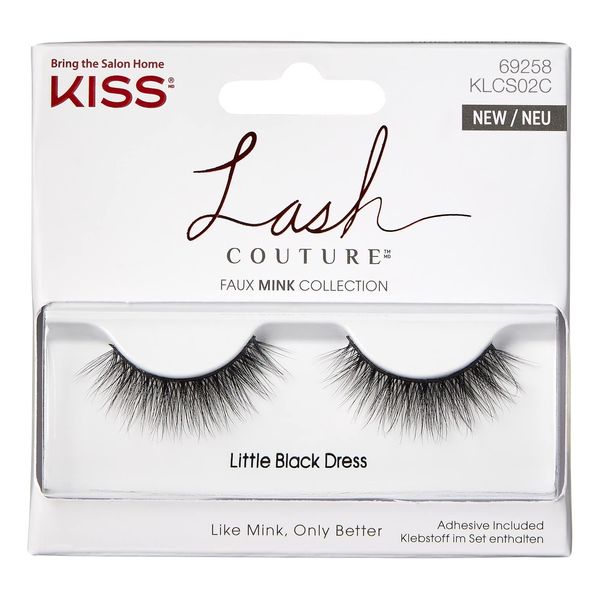 Kiss Lash Couture Faux Mink Little Black Dress (Pack of 2)