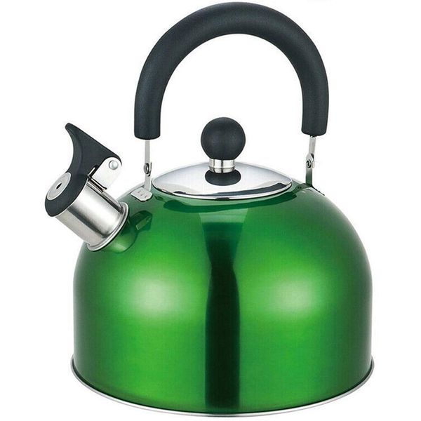 2.5L Stainless Steel Lightweight Whistling Kettle New (Dark Green)