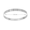 Tuscany Silver Women's Sterling Silver Engraved Adjustable Stripe Bangle