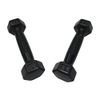Ivanko Rubber Dumbbells, 1 lb (PAIR)
