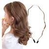 Herbeluemily Headband with Wave, Thin Gold, Simple, Ruffed, Gold