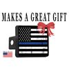 Rogue River Tactical Tattered Thin Blue Line Flag Trailer Hitch Cover Plug US...