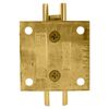 Polished Brass Junior Geneva 074 Series Wall Mount Short Back Plate Hinge