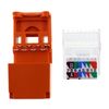 Panduit CJ588ORY Mini-com CAT5/Cat5E Jack Module