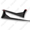 30.6" x 9.5" MP-Type Painted Black Side Skirt Rocker Splitters Winglet Universal