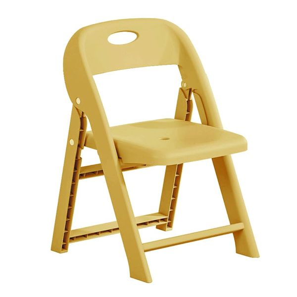 JOOHY Children's Chair, Folding Chair, Backrest, Children's Stool, Anti-Slip, Mini Chair, Bean Chair, Step Stool, Lightweight, Portable, Yellow