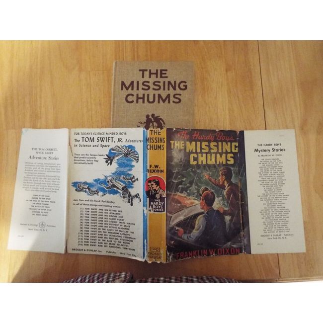 VINTAGE HARDY BOY BOOK #4 THE MISSING CHUMS--Copyright 1928--FREE SHIP