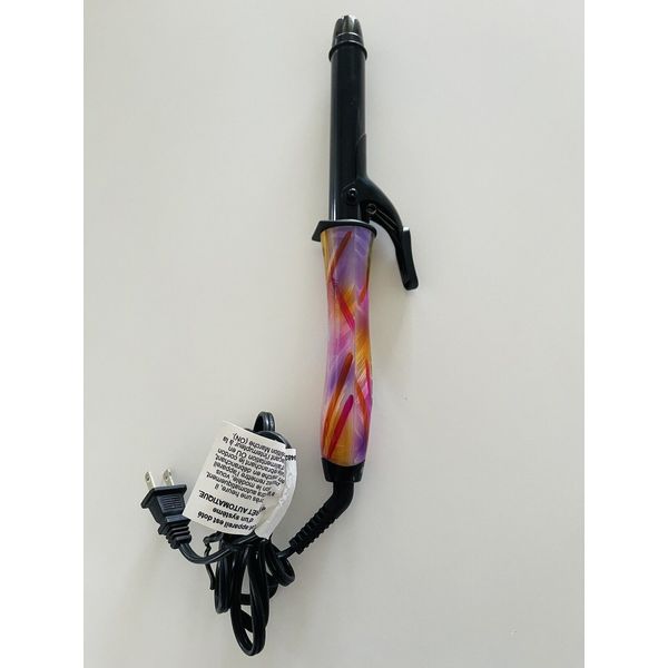 Revlon Pink  RVIR 3024 Rotating Tip Hot Barrel Hair Styling Curling Iron Wand 1”