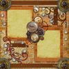BRICKWORK & GEARS – Steampunk-Inspired  Personalized Wall Art or Scrapbook Page