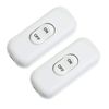 Inline Cord Switch, PLUSPOE 2-Pack On Off Button Control Lamp Appliance Switch for Bedroom Table Lamp Desk LED Lights,White