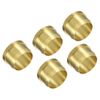 PATIKIL 12mm Tube OD Brass Compression Sleeves Ferrules 5 Pack Brass Compression Fitting Assortment Kit