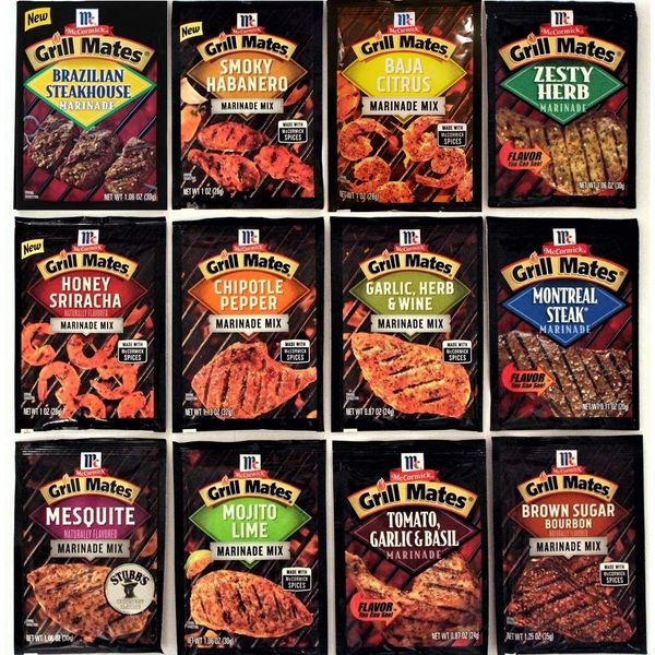 McCormick Grill Mates Special 12 VARIETY #2 (Marinades,Seasoning Mix & Rubs) (Variety #1)